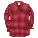 Dubinik®Mens Flannel Shirts Long Sleeve Flannel Shirt for Men Plaid Pockets Soft Casual 100% Cotton Button Down Regular Fit