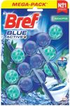 Bref Blue Active + Eucalyptus Toilet Block Cleaner 50 g (Pack of 3)