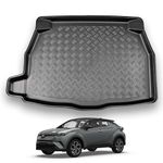 Nomad Boot Liner Compatible with Toyota CH-R 2017+ Recyclable Plastic (PE) Tailored Fit Car Floor Mat Protector Guard Tray Black Custom Fitted Accessory Dog Friendly Waterproof with Raised Edges