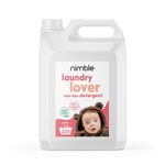 Nimble Non-Bio Laundry Washing Liquid Detergent, Concentrated 5L | Plant-based washing liquid | Vegan Friendly, Allergen Free laundry detergent made for sensitive skin | 225 WASHES