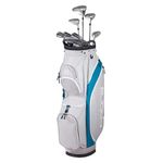 Cobra Fly-XL 2 Complete Golf Set, Ladies, Left Hand, Silver, Standard, Graphite, Titanium (Standard, Ladies, Left)