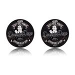 Dapper Dan Heavy Hold Pomade for Men, Strong Hold and High Shine Mens Hair Styling Product, Oil Based, Water Soluble, Liquorice and Vanilla Scent, 2 x 100 ml