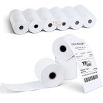 TK Thermal King (12 Rolls) 2 1/4" 150' feet White Thermal Paper Adding Machine/Calculator Cash Register POS Receipt, Fits All Credit Card Terminal Receipt Register Tape 48GSM Rolls