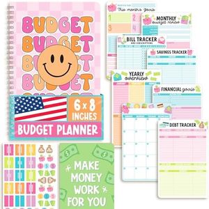 Retro Monthly Budget Planner 2025-2026 - Financial Planner Organizer Budget Book Planner, 2025 Budget Planner And Monthly Bill Organizer, Bill Book Organizer, Bill Tracker Notebook, Budgeting Book