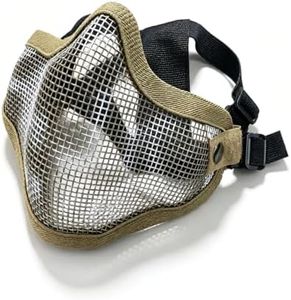 ChayWillow Tactical V1 Steel Mesh Half Face Mask Dual Strap