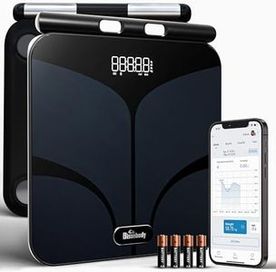 Bisonbody Smart Body Composition Scale with Bluetooth App – Digital Bathroom Weighing Scale for Weight, Fat, BMI & Muscle – Body Scanner Analyzer with 29 Metrics, Accurate Smart Fitness Scale
