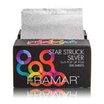 FRAMAR Star Struck Silver Pop Up Hair Foils, Aluminum Foil Sheets, Foil Paper For Highlighting, for Highlights Hair Dye Kit, Hair Highlighting Kit, Tin Foil for Hair Colour - 500 Foil Sheets