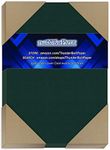 100 Dark Green Linen 80 Cover Paper Sheets - 11cm X 17cm (11cm X 17cm) Invitation 1.3cm Smaller than 5X7 Size - 36kg/pound Card Weight - Fine Linen Textured Finish - Deep Dye Quality Cardstock