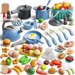 130Pcs Kitchen Playset, Toddler Pre