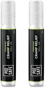 Pee Safe Feminine Cramp Relief Roll On with Ayurveda Extracts |100% Herbal Period Pain Reliever | Herbal Remedy For Instant Relief In Cramps | 10 ML Pack Of 2