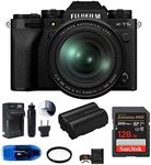 Fujifilm X-T5 Mirrorless Digital Camera with XF 16-80mm f/4 R OIS WR Lens Bundle, Includes: SanDisk 128GB Extreme PRO SDXC Memory Card, Spare Fujifilm NP-W235 Battery + More