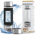 ENERGILZ Hydrogen Water Bottle – 3000ppb Silicone Protection Hydrogen Water Generator, Hydrogen Ionizer Water Bottle 480ml – Inhalable Hydrogenated Water Bottle for Home, Office, Travel