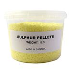 HollandBasics Sulphur Pellets - 100% Pure, Non-toxic, Natural Soil Amendment for Improved Acidity, Nutrient Absorption, and Plant Health - 1 Lb Container