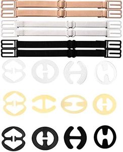FLZONE 18 Pcs Bra Clips Support de Sangle de Soutien-Gorge,Antidérapant Accroches Bretelles de Soutien-Gorge, pour Le contrôle du clivage Oui Les Accessoires de Soutien-Gorge Filles et Dames