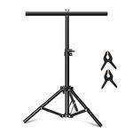 Selens 70x102cm T-Shape Photo Backdrop Stand Poles Background Support Photography with Clamp Clips Portable Adjustable for Backdrop Product Props Photo Studio Shooting