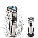 WELIRY Electric Razor for Men Electric shaver Mens for Shaving With Pop-up Trimmer Electric Rotary Shavers for Men Wet & Dry Cordless Waterproof USB Rechargeable