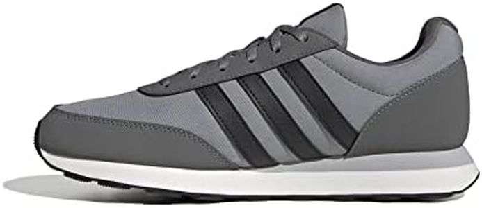 adidas Men's Run 60s 3.0 Shoes, Low (Non Football), Grey Three Core Black Grey Four, 9 US