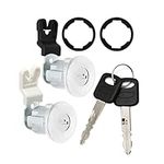 Hoypeyfiy Door Lock Cylinder with Keys Replacement for Ford E-150 E-250 E-350 Explorer F-250 F-350 Replace 13268592, AM-124084818, F87Z7821990BA