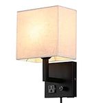 Plug in Wall Sconce, Bedside Wall l