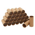 24 Pack Brown Toilet Paper Rolls For Crafts, Empty Cardboard Tubes for DIY Projects (1.6 x 4 In)