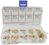 [initeq] Brass Threaded Inserts for Plastics Assortment A Insert Nuts for 3D Printing (Metric)