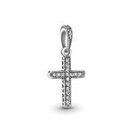 Sparkling Cross Pendant Charm 925 Sterling Silver Pendant,Girl Jewelry Beads Gifts for Pandora Women Bracelet&Necklace A0134