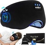 Sleep Headphones Bluetooth Eye Mask,Wireless Music Sleep Mask Ultra-Soft Sleeping Headphone Comfy & Washable Perfect for Side Sleepers/Office/Travel,Birthday for Men Women