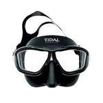 Tidal Glide Freedive Mask - Low Volume mask Designed for Freediving, Spearfishing, and Snorkeling. Anti-Fog Freediving mask. (Black with Clear Lens)