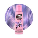 Crazy Color Pastel Lavender Semi-Permanent Hair Dye. Highly Pigmented Pastel Purple Conditioning & Oil Nourishing Vegan Formula | No Bleach or Ammonia | 100ml