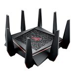 ASUS ROG Rapture GT-AC5300 AC5300 AI Mesh Tri-band 4 x 4 Gaming Wi-Fi Router with 8-Port Gigabit Gamers Private Network, Game Ports, Game Boost, Game IPS, Game Radar, Dual WAN, Black