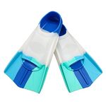 Gugmoy Swimming Training Fins,Kids Swim Fins,Flippers for Swimming and Diving,Size Suitable Beginners Kids Girls Boys Adults (XXX-Small, Colorful-Y)