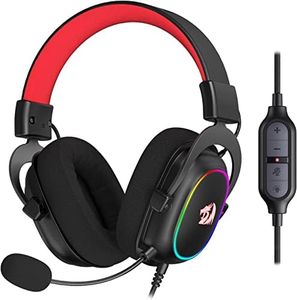 Redragon H510 Zeus-X RGB Wired Gaming Headset - 7.1 Surround Sound - Memory Foam Ear Pads - 53MM Drivers - Detachable Microphone - Multi Platforms Headphone - Compatible with PC/PS4/NS