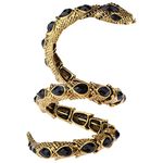 YACQ Women's Crystal Stretch Snake Bracelet Fit Wrist Size 6-1/2 to 8 Inch - Lead & Nickle Free - Halloween Costume Outfit Accessories Jewelry, Crystal Resin,