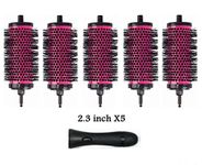 LIGICKY Blowout Brush Set with 2.3’’ Detachable Barrels Round Brushes Hair Styling Tool, 1 Handle 5 Barrels, Large