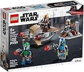 LEGO Star Wars TM 75267 Star Wars Mandalorian Battle Pack Set with 4 Minifigures, Speeder Bike and Mini-fort