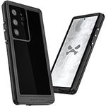 Ghostek NAUTICAL slim Samsung Galaxy S23 Plus Waterproof Case Screen Camera Lens Protector Built-In Heavy Duty Protection Shockproof Protective Covers Designed for 2023 Samsung S23+ (6.6 Inch) (Black)