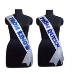 Atpata Funky Prom King & Queen Sashes Combo, Multicolor, Medium