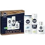 Nivea Men Smooth Shower & Shave Kit - Soothing 3 in 1 Shower gel 250ml, Shaving Foam 200ml, Post Shave Balm 100ml