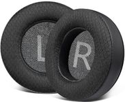 SOULWIT 80mm Mesh Fabric Earpads Replacement for AKG Pro Audio K175 Headphones, Ear Pads Cushions with Noise Isolation Foam - MF Black