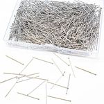 ZORRA 1100pcs 1 Inch Sewing Pins Quilting Pins Dress Making Pins Straight for Dressmaker Jewelry，Head Pins Fine Satin Pin，Sewing and Craft