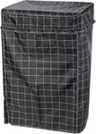 Portable Washing Machine Cover (Black checkered color, L-22.5x23.5x36inch)