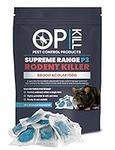 Opkill Rat Poison & Mouse killer - 150g Strongest Supreme Range Bait Available Single Feed Fast acting and Safe for Professional and Domestic use Professional Choice Paste 150G Sachets