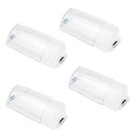 Daisypower 4 Pack Air Vent Deflector, Adjustable from 10" to 14",Clear Deflector for Ceiling Registers,Floor,Sidewall.