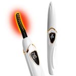 Tehoi S600 Heated Eyelash Curler - Lash Curler Heated with Accurate Temperature Control, Intelligent Auto Power Off for Natural Makeup & Long-Lasting Curls | Heated Lash Curler (White+Gold)