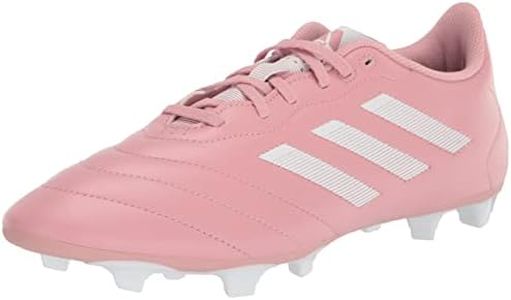 adidas Unisex Goletto VIII Firm Ground Soccer Shoe, Wonder Mauve/White/White, 9 US Men