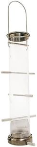 Aspects 400 Quick-Clean Thistle Tube Feeder, Medium - Brushed Nickel