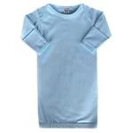 Aelstores Baby Boys Nightie Layette Night Gown Bundler Sleepsuit Newborn Baby Nightwear Cotton Blue 0-3 Months