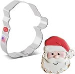 Santa Face Cookie Cutter 4.25" Made in USA by Ann Clark