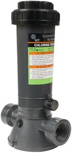 SUNSOLAR Automatic Chlorinator for Above Ground Pools and In-Ground Pools- Free Standing in-Line - Dispenser Holds 4.2lbs