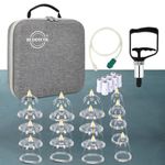 BUDDYCOL Therapy Cupping Sets 16 pcs, Vacuum Cups Kit for Muscle Relief, Body Cellulite Suction Neck and Back Pain Cup Massage Tool